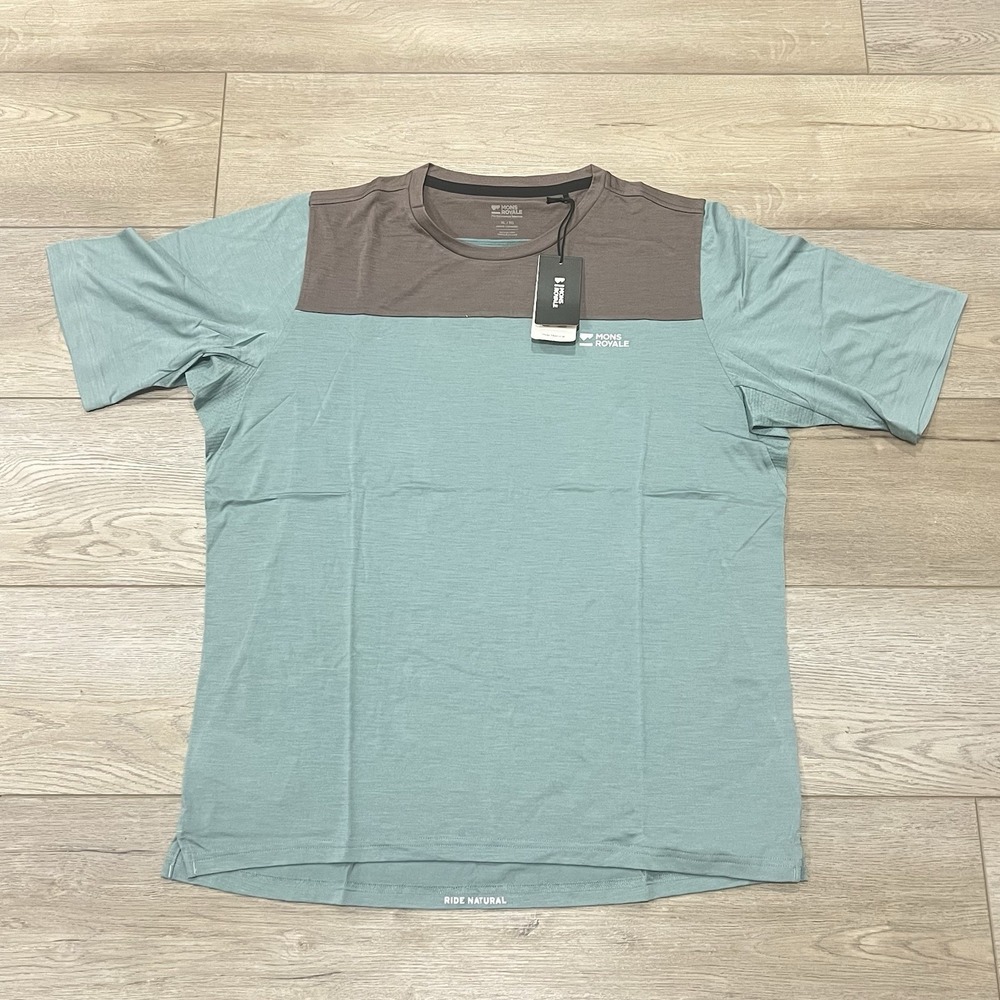 Mons Royale‎ Diversion Merino Short-Sleeve Bike Jersey - Men's Size XL NWT $119